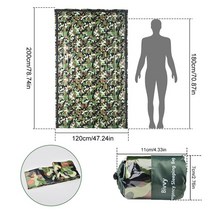 초경량 백패킹 사계절 침낭 차박 캠핑 여름 방수 따뜻함 가능, 120x200cm 깊이