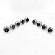 원형 너트 형 항공 단자 잭 연결 커넥터 16mm 10핀