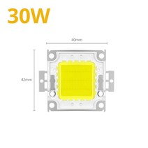 High Power 10W 20W 30W 50W 100W COB LED Chip SMD DC 9V 30V 36V Integrated Diode 10000lm LED lamp Chi, Warm White