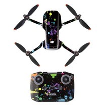 드론 diy 부품 용품 DJI 미니 2 PVC 스티커 보호 필름 스크래치 방지 데칼 액세서리용 스킨 액세서리, 3-Ink Painting
