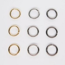 미니 철O링 오링 고리 지퍼고리 키링 부자재 열쇠고리, 10mm(1.8t), 24k 골드 (30개), 30개