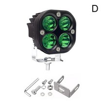 화물차 작업등 자동차 안개등 보조 조명 3인치 led 표시 줄 12v 24v 노란색 램프 4x4 오프로드 오토바이 트랙터 운전 흰색 사각형 스포트 라이트, 초록