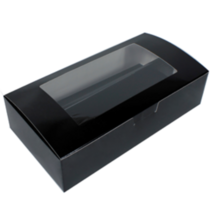 블랙 뚱카롱창박스 (10구) / 10장 / 240x125x60mm / 마카롱박스 / 마카롱상자 / 화과자8구상자로사용가능