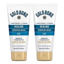 Gold Bond 골드본드 힐링 하이드레이팅 크림 알로에 156g 2팩, 2개