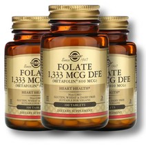 솔가엽산 800 mcg 100정 3팩 타블렛 임신준비 엽산음식 임신선물 엽산수치 FOLATE 임신초기영양제, 1개, 기본