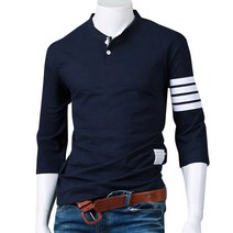 스댕클럽 남성용 포인트 라인 7부 헨리넥 SRT5981