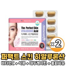 히알루론산 피부보습 피쉬콜라겐 알로에베라 스프루리나 건강한 피부 도움 건강기능식품 먹는법, 2박스, 히알루론산700mg x 60캡슐