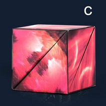 안티 스트리트 3D 퍼즐 마그네틱 큐브 매직 다양한 변경 가능한 적 핸드 플립 릴 리버 감압 피지 장난감, [03] C