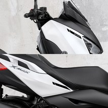 라인컷 야마하 엑스맥스 XMAX300 프론트 데칼 로고 스티커 XM-06, 파랑반사