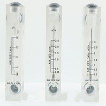 0.1-1m3/h 3/h PMMA 패널형 가스 플로트 유량계 에어 로터미터 제어 밸브 없음, 07 0.6-6M3 H
