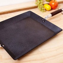 [메가쇼핑] 캠핑 철판 볶음 구이 전골 요리 대형 사각 후라이팬 #1657Pick #Top Pick item, 본상품선택, 본상품선택