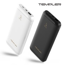 템플러 네오 PD 18W 10000mAh QTM-PDMP38-10K 화이트 C타입 케이블 18.5CM 포함, 단품, 단품