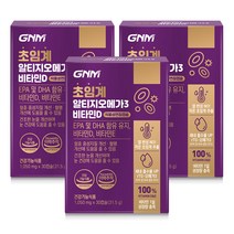 GNM 초임계 알티지오메가3 비타민D / rTG 비타민E 식물성캡슐, 30정, 3박스