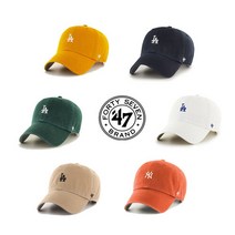 47브랜드 MLB 베이스러너 클린업 볼캡, LA화이트