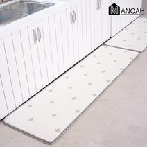 마노아 스칸디 PVC 15T 다용도매트 주방매트 욕실매트 발매트, 크로스