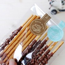 8159. 빼빼로OPP(6*30)무지-200pc / 접착 비접착 비닐 빼빼로봉지 빼빼로데이