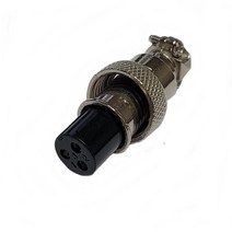 12mm 3핀(암) 항공잭 써큘러 잭 커넥터 플러그 케이블