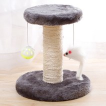 고양이캣휠 캣힐 워크 런닝머신 쳇바퀴 워커 스텝 운동기구 켓휠 Sisal Rope Cat Scratching Post Kitten, 05 Gray