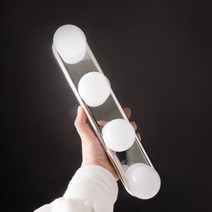 파우더룸 미러라이트 화장대 거울 붙이는 조명 연예인 LED 전구