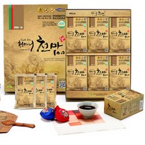 천마니 무주 천마100 즙 30포 진액 차 원액 스테비아 무설탕 유기농 엑기스 추출액 먹기좋은천마즙 30팩에 생천마뿌리9.9kg사용됩니다. 기운 기력 활력 효능 병문안 환자 부모님 효도 외국인 어른신 귀한분께 추석 구정 명절 건강식품 선물세트 추천, 80ml