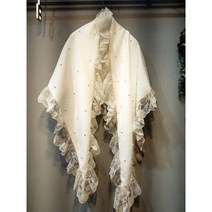 레이스머플러 겨울 따뜻한 보드라운 삼각 숄 목도리 스카프 촉감좋은 선물