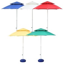 MJ 2300mm) 2단 FRP파라솔(지름, 청색_물통 유