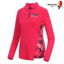 [마코 SALE] (여성)별패턴배색디자인카라 티셔츠_MJW3TS04