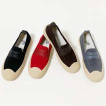 심플 베이직 니트 슬립온 SM-2077 밴딩 데일리 캐주얼