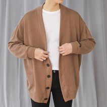 더맨쉽 여유로운핏 패치포인트 오버핏 가디건 DLTGT23011