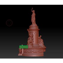 Cnc 3D CNC 기계용 모델 STL 파일 형식 파리식 광장 조각, 한개옵션0