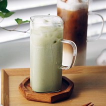 MAKA 내열유리잔 항아리머그 사각머그 예쁜까페음료컵, 22 내열사각머그(중)400ml (SM22)