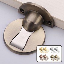 라라공방 인테리어 무타공 자석 홀드 도어스토퍼 2P, 그린브론즈, 2개