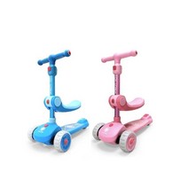 토이큐브 2in1 킥보드 유아붕붕카 밸런스킥보드 -, 블루