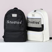 레터링캐주얼백팩 생활방수가방 미니파우치포함 심플