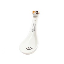 BLOWFISH FUGU 귀여운 고양이 도자기 식기 도자기 스푼 그릇, 숟가락, 얼룩고양이