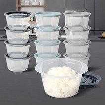 쿡앤밥 275ml x 13P BPA FREE 냉동밥 냉동국보관용기 냉장고반찬소분 정리수납 전자레인지사용가능, 네이비그레이