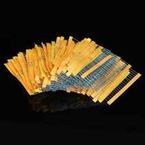 금속 필름 저항기 구색 키트 2000 피스 100 값, 한개옵션0