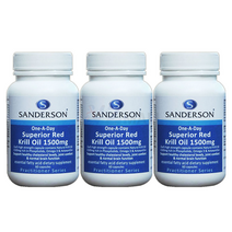 샌더슨 레드 남극 크릴오일 1500 인지질 620mg 60 캡슐 3개, 1개