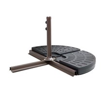 인디박스 4컬러 3m 초대형 폴딩파라솔, 물통베이스 2개