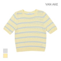 브루노바피 [반에이크] 패턴짜임 반팔니트_VB18KTQ301Z