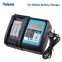 충전드릴 호환 배터리 충전기 18vrc 기 makita 3a 6a 14.4v 18v bl1830 bl1430 bl1860 bl1890 도구 전원 기 usb prot 18vrf, LCD 팬이 있는 18rc 3a, 유럽 ​​연합