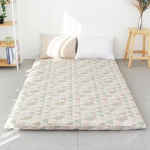 아르떼베딩 퀸 요커버 국산 순면 사계절 양면 누빔, 포레 그린