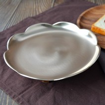 [이봉주유기] 유기 방짜 오얏꽃접시 3호, 없음