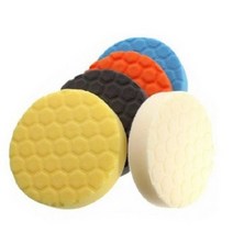광택패드 헥사 5종 세트 15cm, 화이트+오렌지+블랙+옐로우+블루, 3개