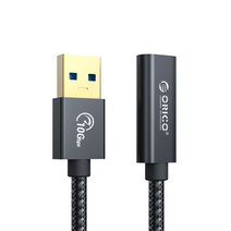 오리코 USB A to C 케이블 연장선 10Gbps PD60W ACF31, 생활건강 100cm(ACF31-10)