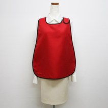 쿡셰프 벨크로 손님용 앞치마 4종 (택1), 레드