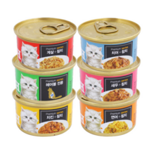 프리미엄 골드 런치캔 6종 (80g) -선택 / 고양이간식, 치어&참치