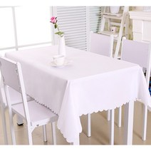 테이블보 셀프 100일 백일 돌상 칠순 소품 행사 식탁커버 레이스 식탁보, 화이트