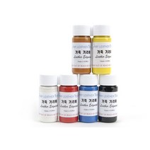 가죽공예 - 기리메 (무광-국산) 6칼라 세트 40ml 안전확인대상생활화학제품 환경부 승인, 기리메5번세트