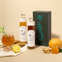 쌍계명차 프루트 허니 과일청 2입 세트, 레몬생강 380g, 배도라지 380g